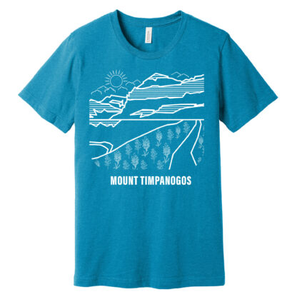 Mount Timpanogos T Shirt Aqua