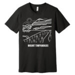Mount Timpanogos T Shirt Black