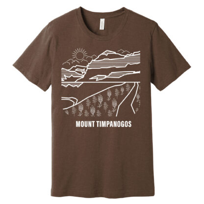 Mount Timpanogos T Shirt Heather Brown