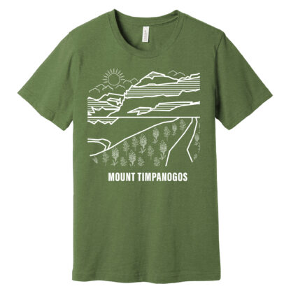 Mount Timpanogos T Shirt Heather Green