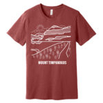 Mount Timpanogos T Shirt Heather Red Canvas