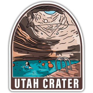 Utah Crater Sticker