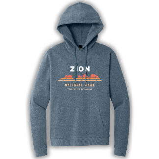 navy frost pullover hoodie with Zion logo