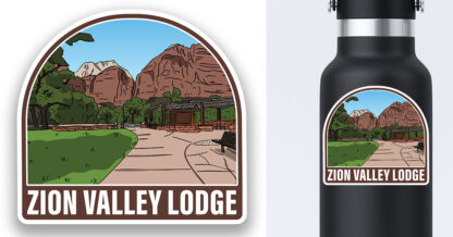 Zion National Park Lodge Sticker - Image 2