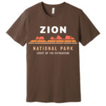 Zion National Park T Shirt Brow