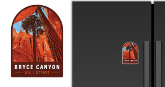 Bryce Canyon adventure magnet displayed on a refrigerator