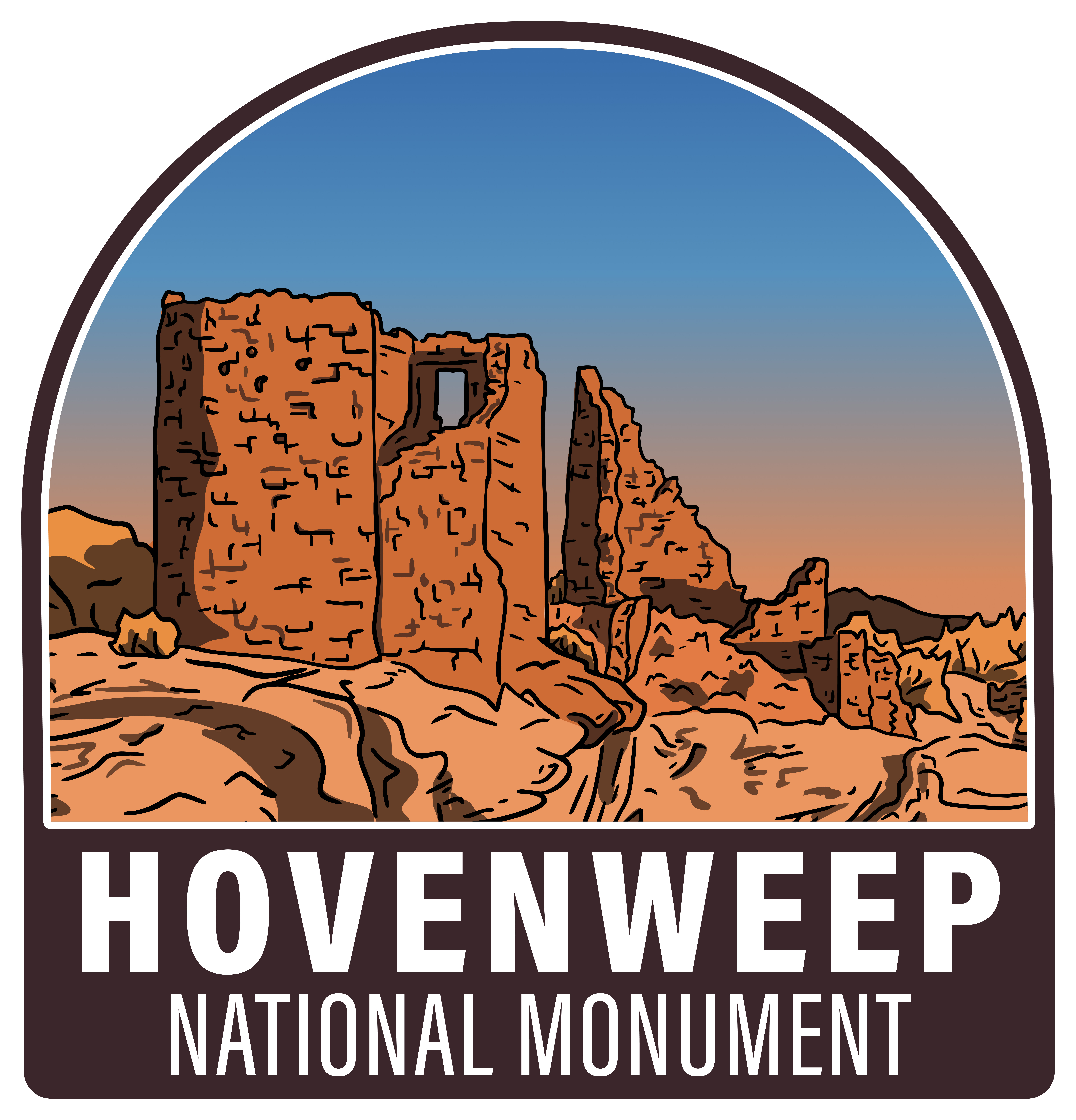 Sticker of Hovenweep National Monument