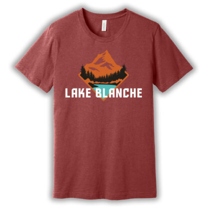 Lake Blanche T Shirt in Heather Canvas Red