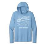 Mount Timpanogos Sun Hoodie Light Blue
