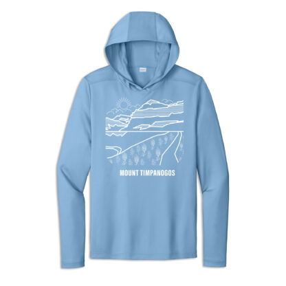 Mount Timpanogos Sun Hoodie Light Blue