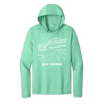 Mount Timpanogos Sun Hoodie Seafoam Green
