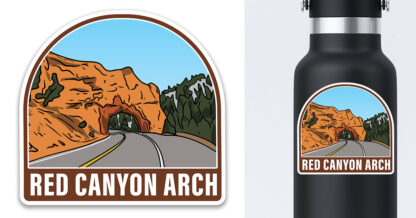 Red Canyon Sticker - Image 2