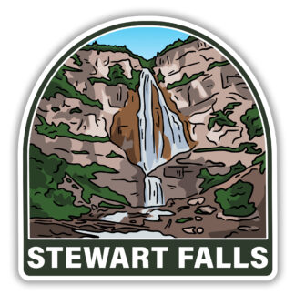 Sticker featuring Stewart Falls, Utah