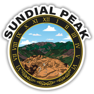Sticker featuring the View from Sundial Peak