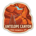 Antelope Canyon Sticker from Lake Powell, Utah