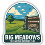 Sticker featuring Big Meadows, Shenandoah National Park