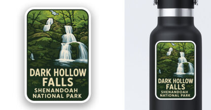 Dark Hollow Falls Sticker Shenandoah National Park