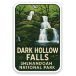 Dark Hollow Falls Sticker Shenandoah National Park