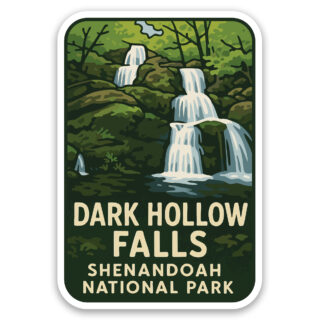 Dark Hollow Falls Sticker Shenandoah National Park