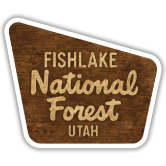 Sticker of the Fish Lake Sign