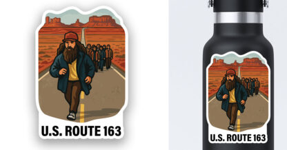 Forrest Gump Sticker Highway 163