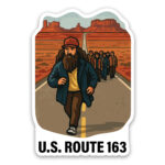 Forrest Gump Sticker Highway 163