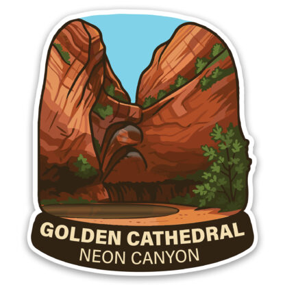 Golden Cathedral Utah Sticker