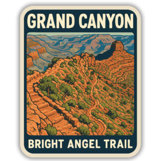 Grand Canyon Sticker of Bright Angel Trail