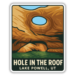 Hole In The Roof Sticker from Lake Powell, Utah