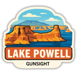 Gunsight Sticker from Lake Powell, Utah