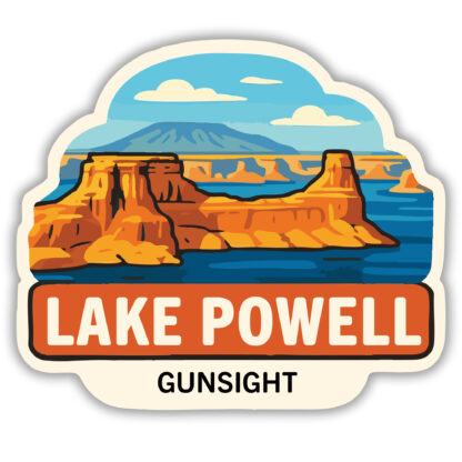 Gunsight Sticker from Lake Powell, Utah