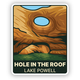 Lake Powell Sticker Hole in the roof