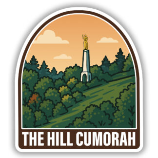 The Hill Cumorah Sticker of the hill and memorial