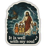 Sticker with the hymnal quote 