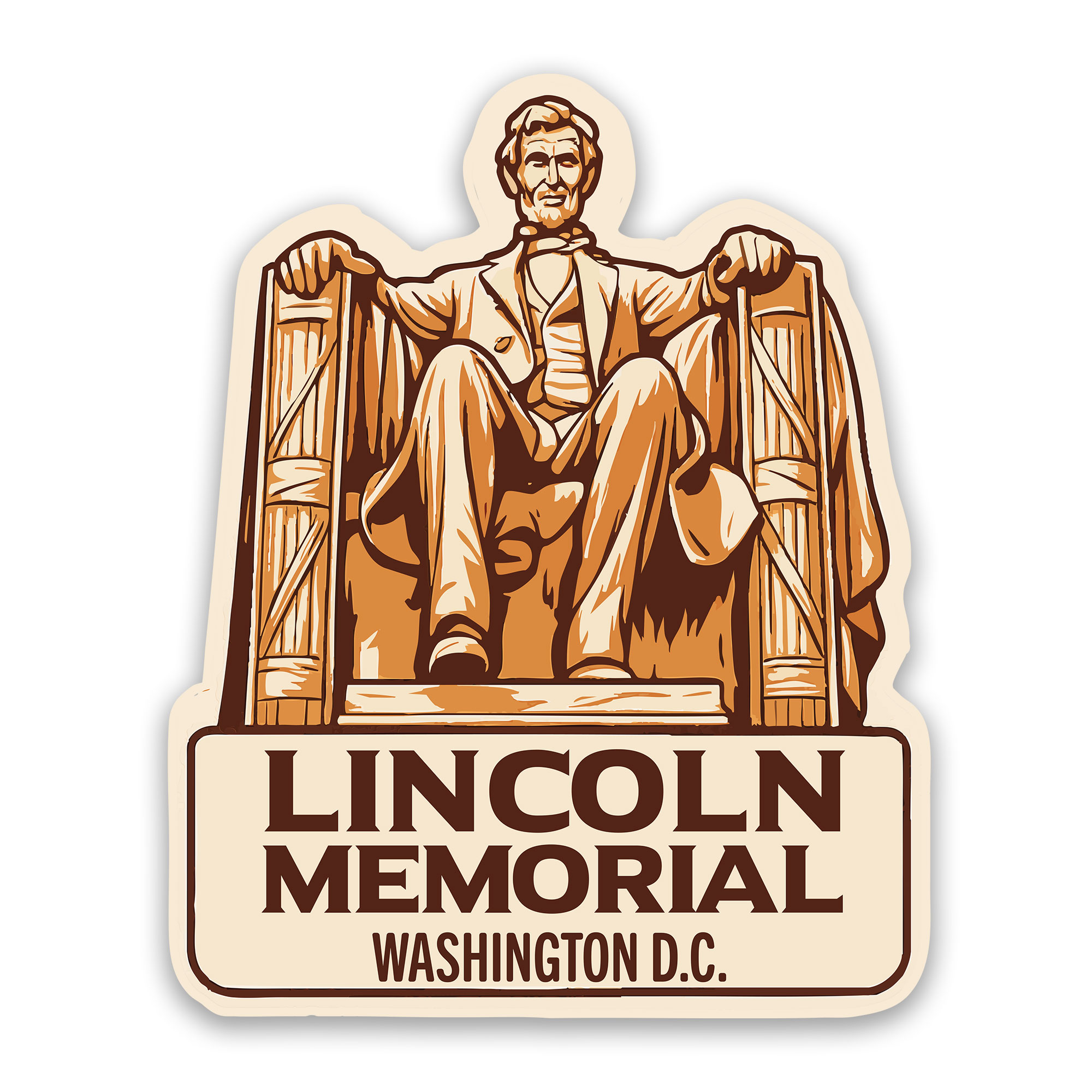 Lincoln Memorial Sticker