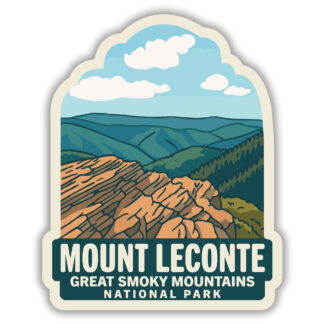 Sticker of Mount Leconte in Great Smoky Mountains National Park