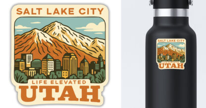 Salt Lake City Sticker Life Elevated - Image 2
