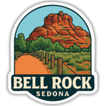 Sedona sticker featuring the view of Bell Rock