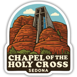 Sedona sticker featuring the view of Chapel Of The Holy Cross