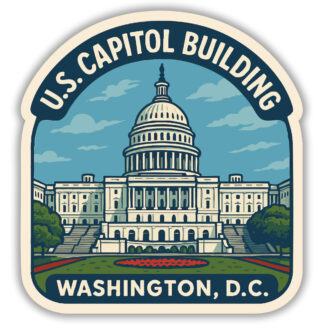 Sticker of the US Capitol Building