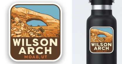 Wilson Arch Sticker Moab, UT