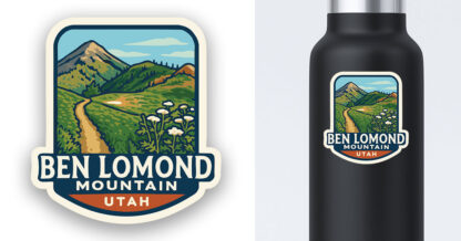 Ben Lomond Mountain Sticker - Image 2