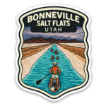 Bonneville Salt Flats Sticker Canal