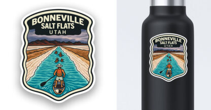 Bonneville Salt Flats Sticker Preview