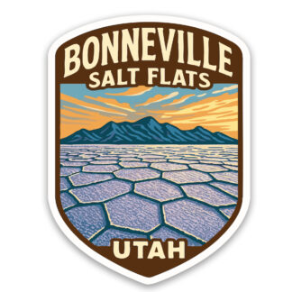 Bonneville Salt Flats Sticker Utah