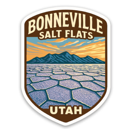 Bonneville Salt Flats Sticker Utah