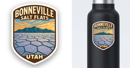 Bonneville Salt Flats Sticker Utah Preview