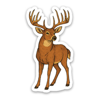Deer sticker