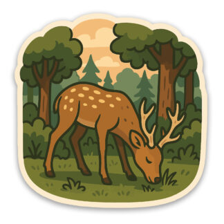 Deer Sticker Forest