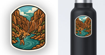 Fly Fishing Sticker Preview